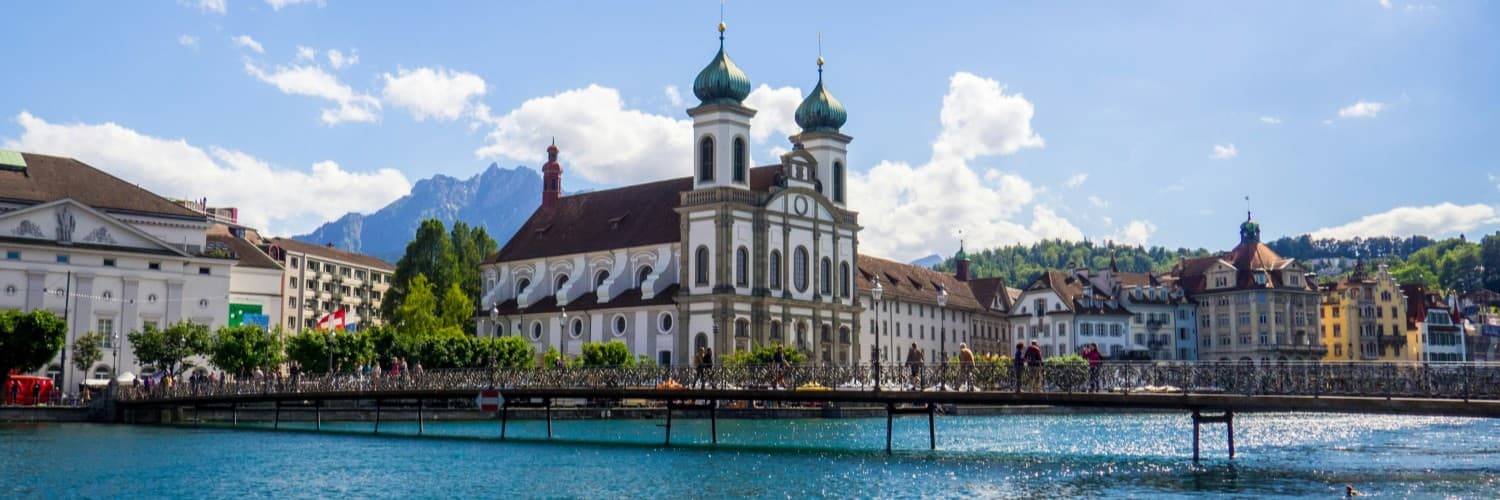 Ein Panoramablick auf Luzern