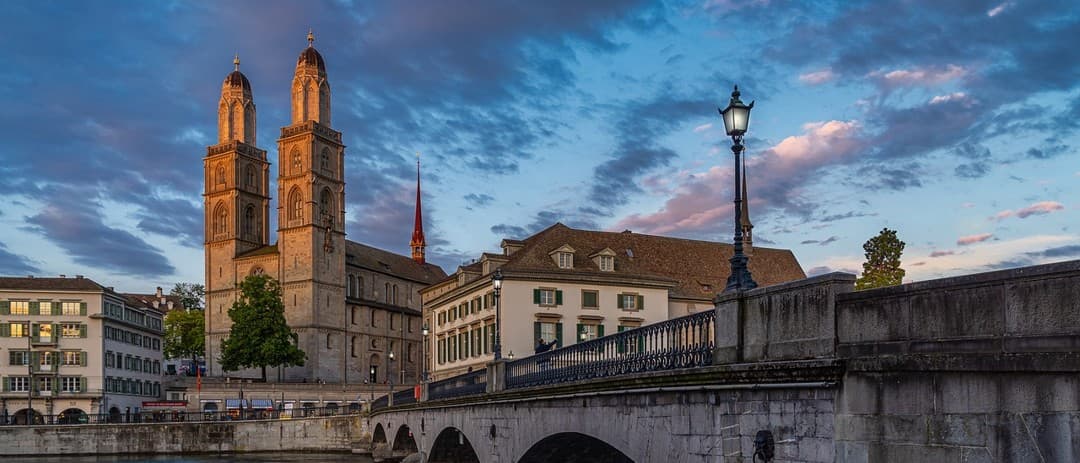 Ein Panoramablick auf Zürich